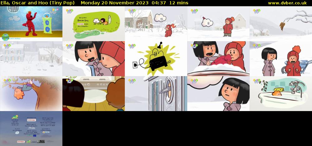 Ella, Oscar and Hoo (Tiny Pop) Monday 20 November 2023 04:37 - 04:49