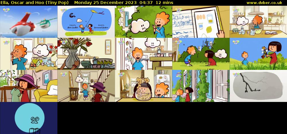 Ella, Oscar and Hoo (Tiny Pop) Monday 25 December 2023 04:37 - 04:49