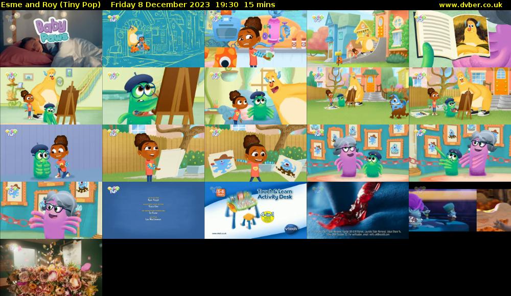 Esme and Roy (Tiny Pop) Friday 8 December 2023 19:30 - 19:45