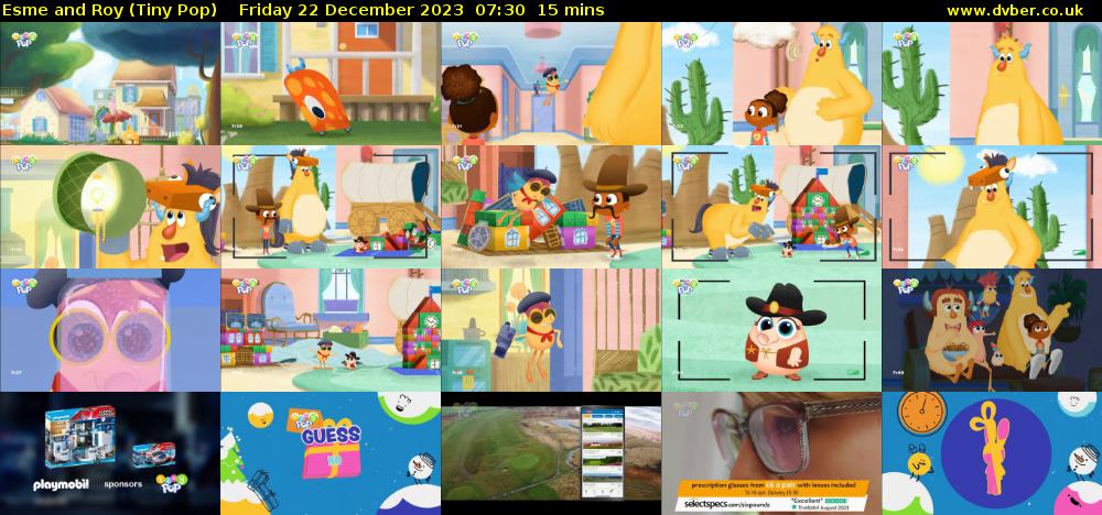 Esme and Roy (Tiny Pop) Friday 22 December 2023 07:30 - 07:45