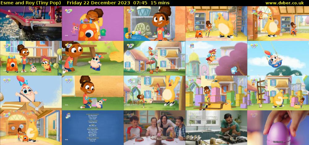 Esme and Roy (Tiny Pop) Friday 22 December 2023 07:45 - 08:00