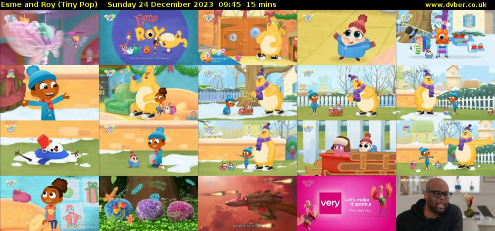 Esme and Roy (Tiny Pop) Sunday 24 December 2023 09:45 - 10:00