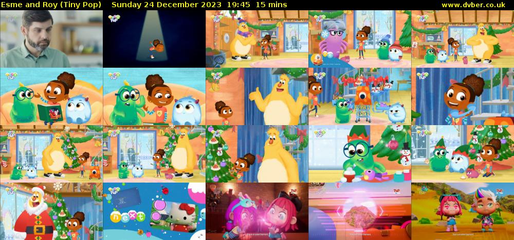 Esme and Roy (Tiny Pop) Sunday 24 December 2023 19:45 - 20:00