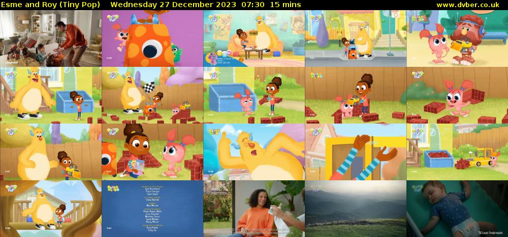 Esme and Roy (Tiny Pop) Wednesday 27 December 2023 07:30 - 07:45