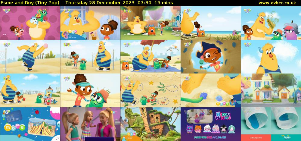 Esme and Roy (Tiny Pop) Thursday 28 December 2023 07:30 - 07:45