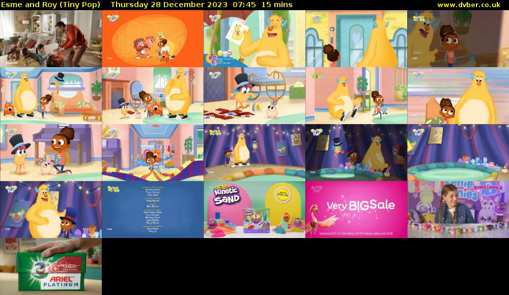 Esme and Roy (Tiny Pop) Thursday 28 December 2023 07:45 - 08:00