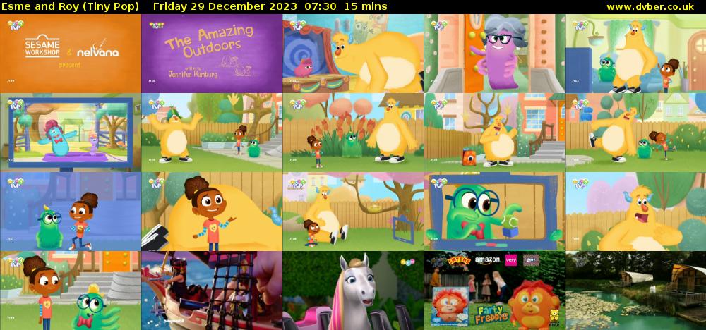 Esme and Roy (Tiny Pop) Friday 29 December 2023 07:30 - 07:45