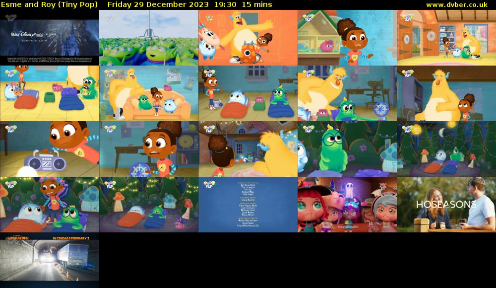 Esme and Roy (Tiny Pop) Friday 29 December 2023 19:30 - 19:45