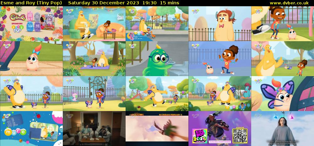 Esme and Roy (Tiny Pop) Saturday 30 December 2023 19:30 - 19:45