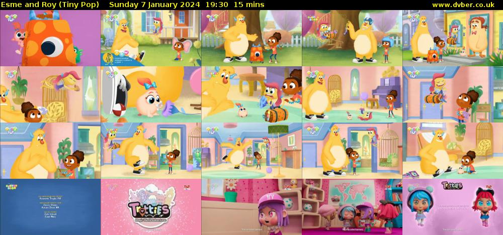 Esme and Roy (Tiny Pop) Sunday 7 January 2024 19:30 - 19:45