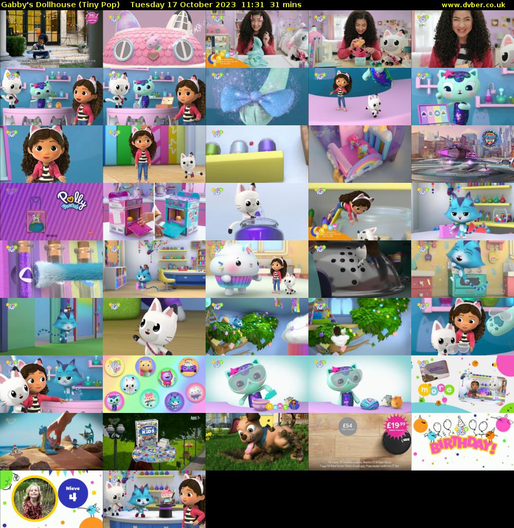 Gabby's Dollhouse (Tiny Pop) Tuesday 17 October 2023 11:31 - 12:02