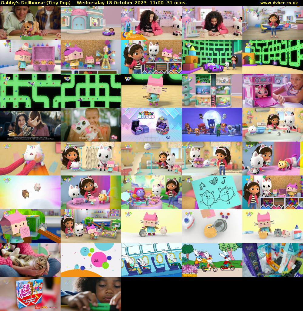 Gabby's Dollhouse (Tiny Pop) Wednesday 18 October 2023 11:00 - 11:31