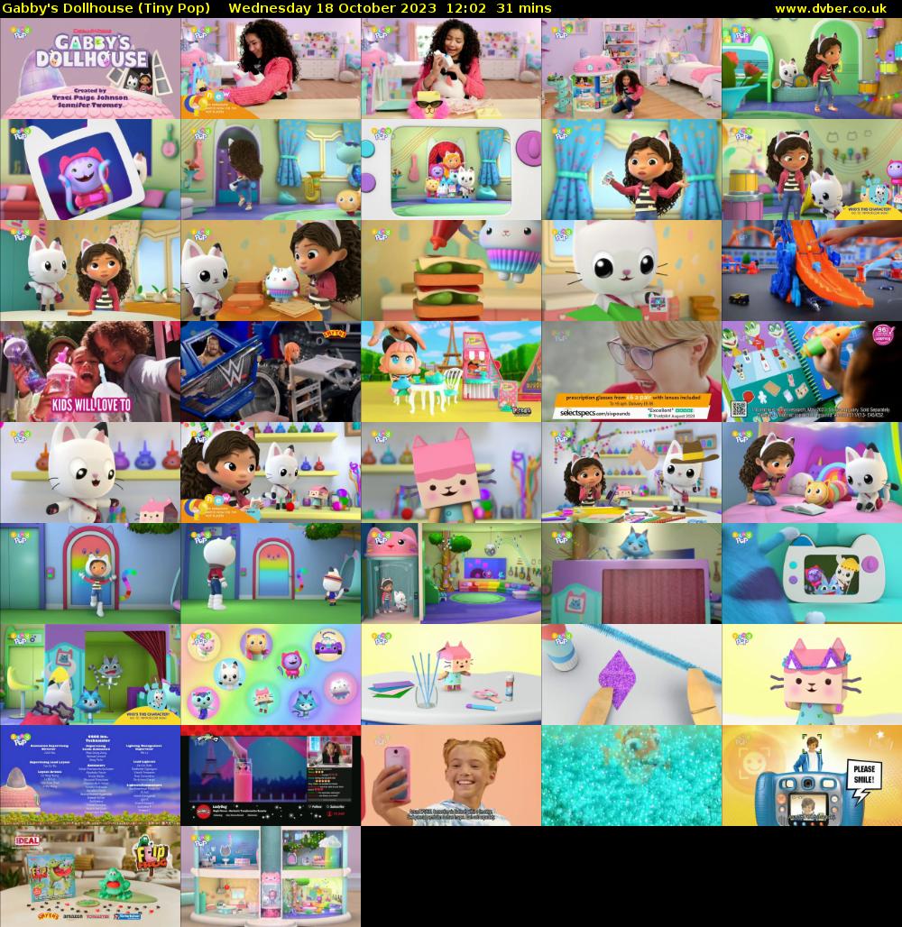Gabby's Dollhouse (Tiny Pop) Wednesday 18 October 2023 12:02 - 12:33