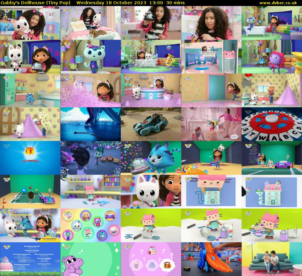 Gabby's Dollhouse (Tiny Pop) Wednesday 18 October 2023 13:00 - 13:30