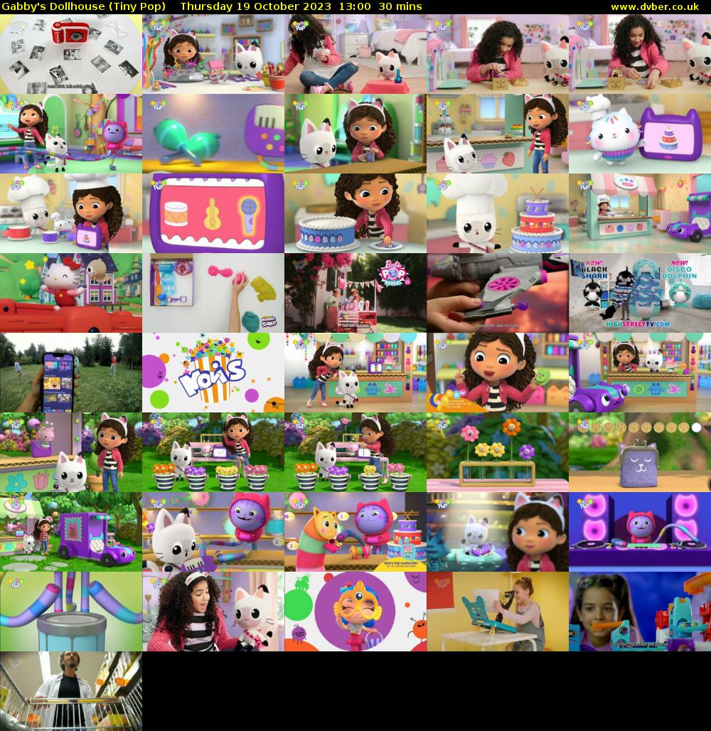 Gabby's Dollhouse (Tiny Pop) Thursday 19 October 2023 13:00 - 13:30