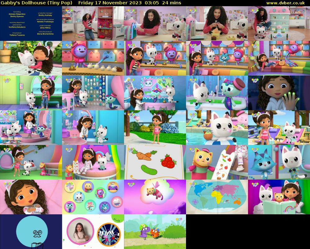 Gabby's Dollhouse (Tiny Pop) Friday 17 November 2023 03:05 - 03:29