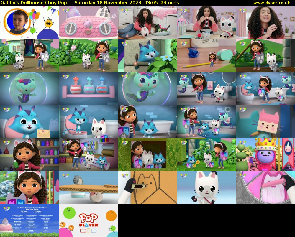 Gabby's Dollhouse (Tiny Pop) Saturday 18 November 2023 03:05 - 03:29