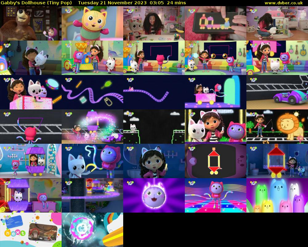 Gabby's Dollhouse (Tiny Pop) Tuesday 21 November 2023 03:05 - 03:29
