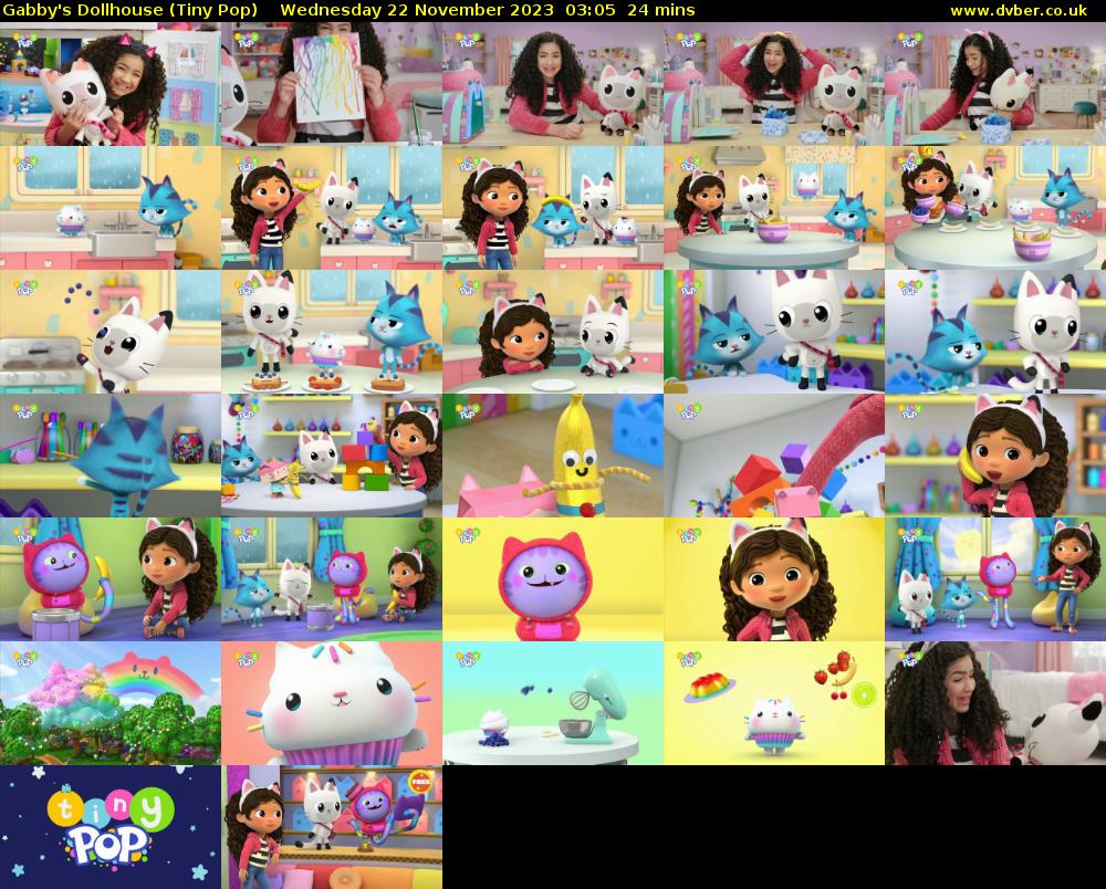 Gabby's Dollhouse (Tiny Pop) Wednesday 22 November 2023 03:05 - 03:29