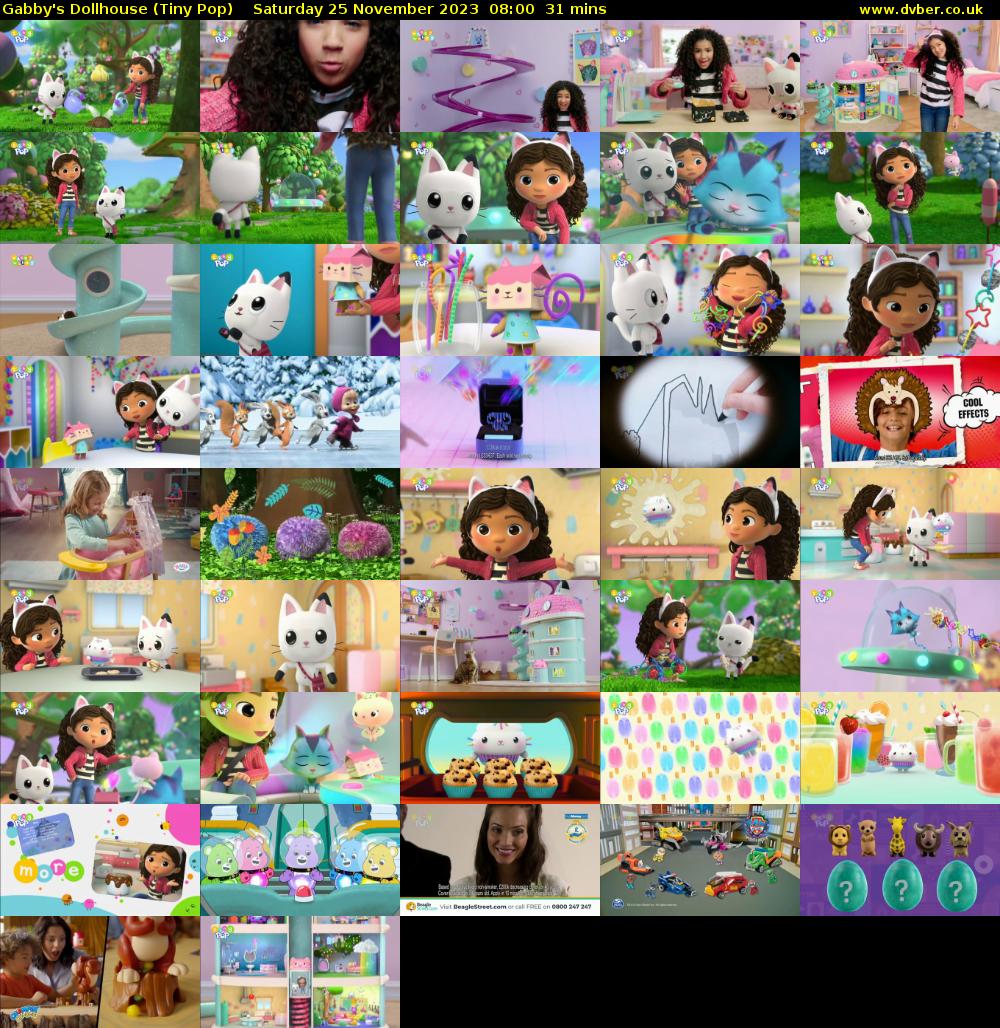 Gabby's Dollhouse (Tiny Pop) Saturday 25 November 2023 08:00 - 08:31
