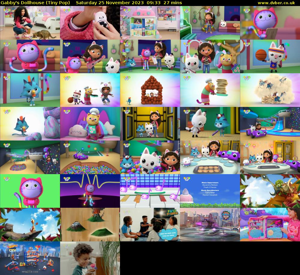 Gabby's Dollhouse (Tiny Pop) Saturday 25 November 2023 09:33 - 10:00