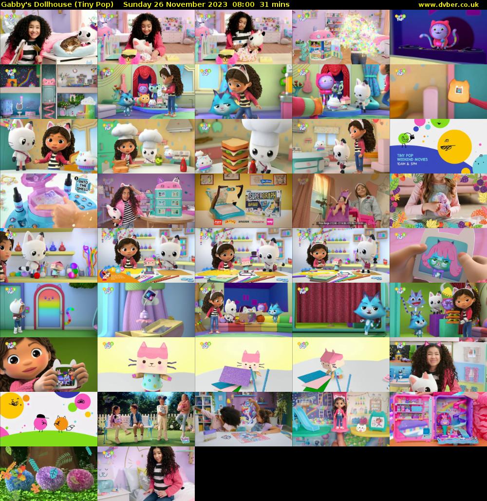Gabby's Dollhouse (Tiny Pop) Sunday 26 November 2023 08:00 - 08:31