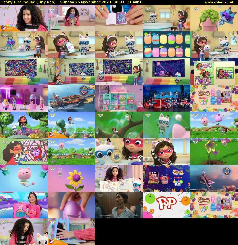 Gabby's Dollhouse (Tiny Pop) Sunday 26 November 2023 08:31 - 09:02
