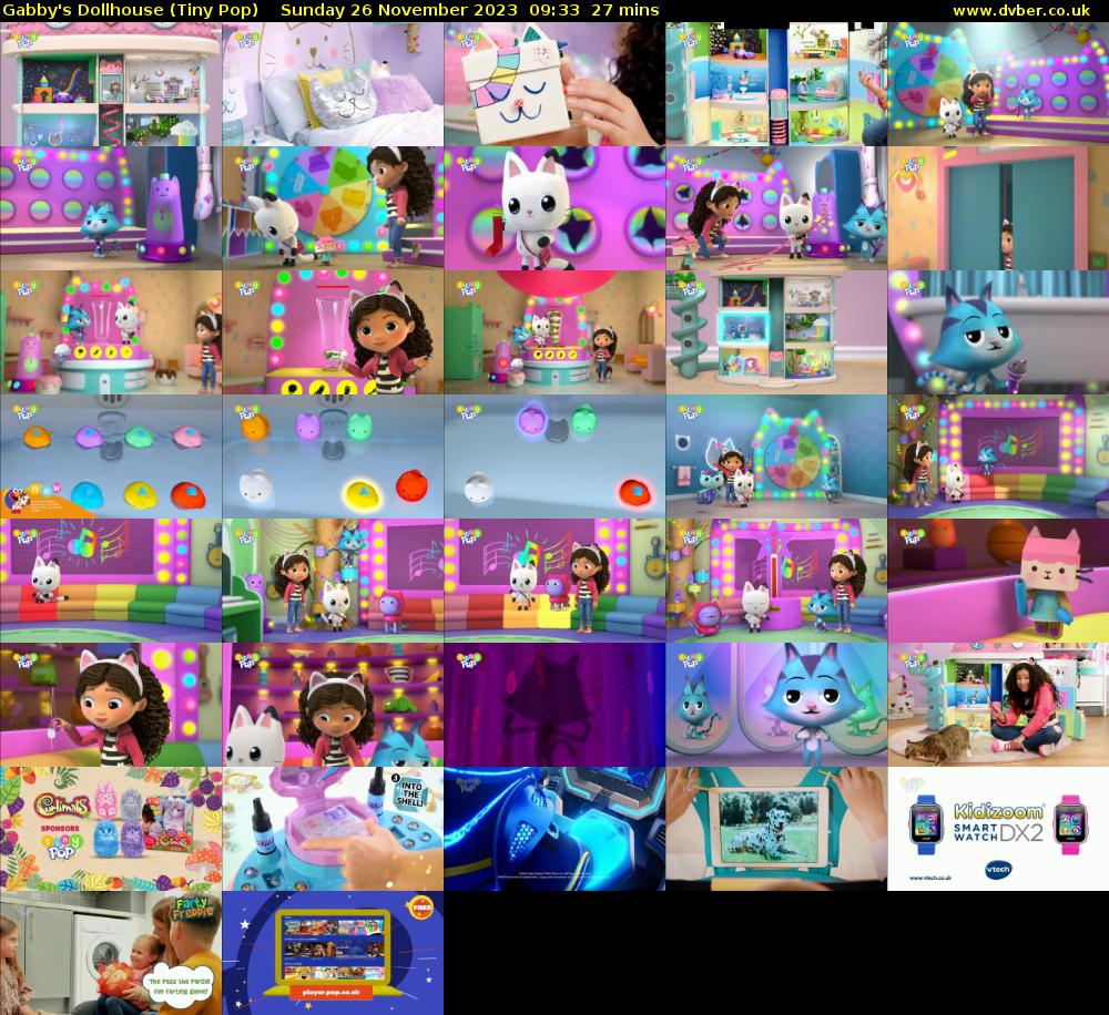 Gabby's Dollhouse (Tiny Pop) Sunday 26 November 2023 09:33 - 10:00