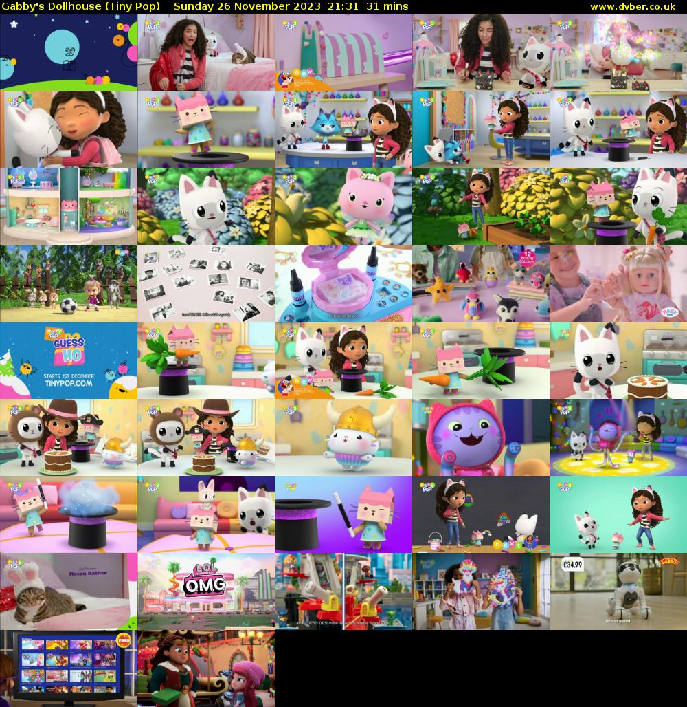 Gabby's Dollhouse (Tiny Pop) Sunday 26 November 2023 21:31 - 22:02