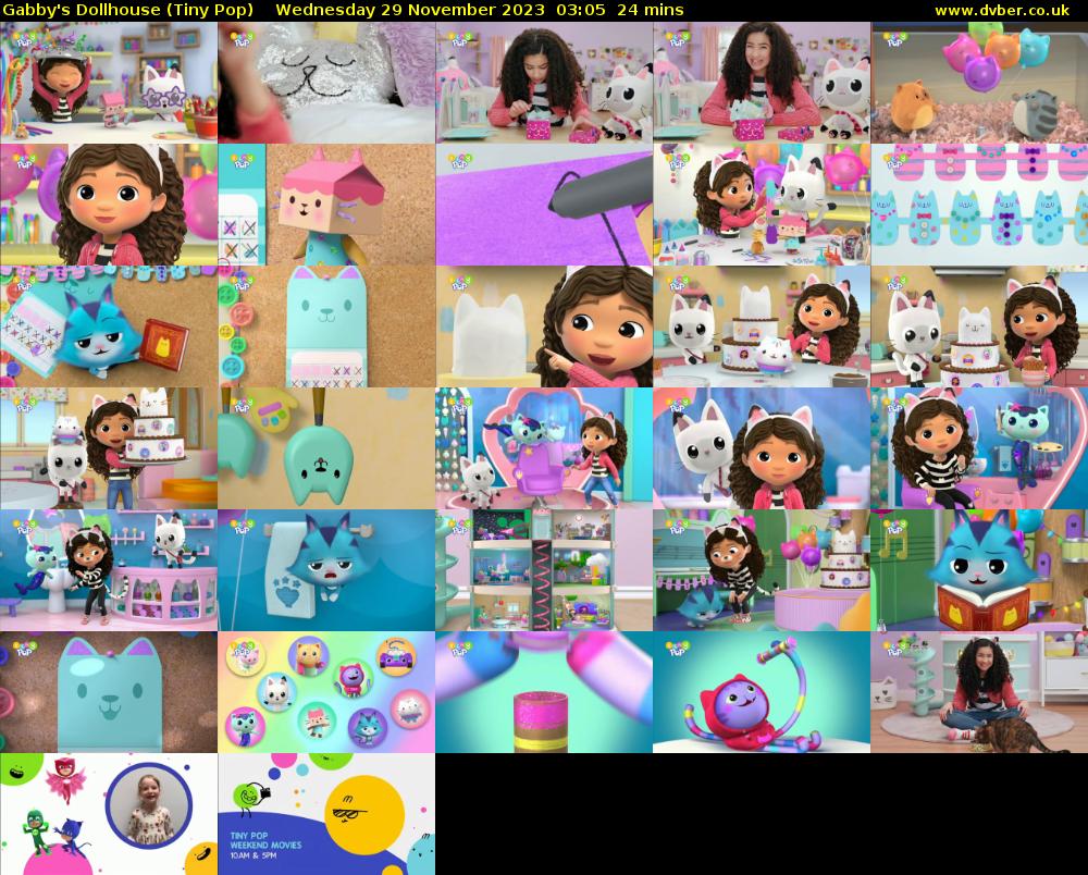 Gabby's Dollhouse (Tiny Pop) Wednesday 29 November 2023 03:05 - 03:29