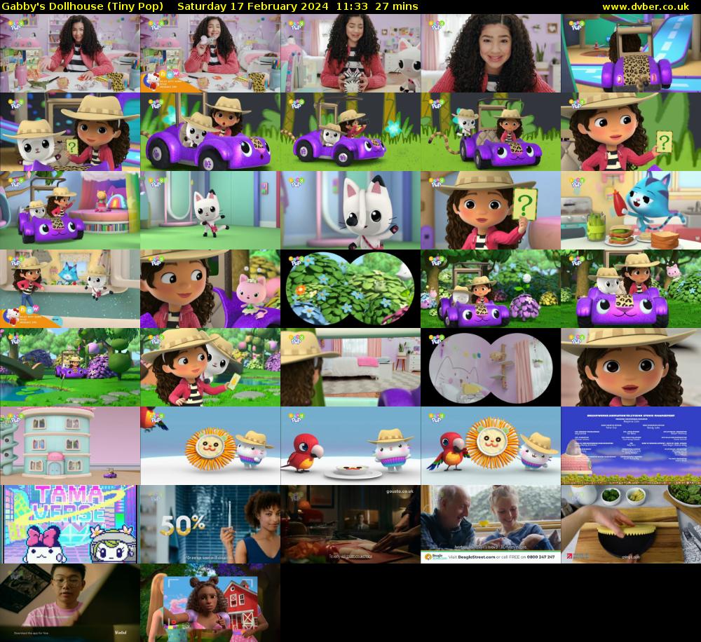 Gabby's Dollhouse (Tiny Pop) Saturday 17 February 2024 11:33 - 12:00