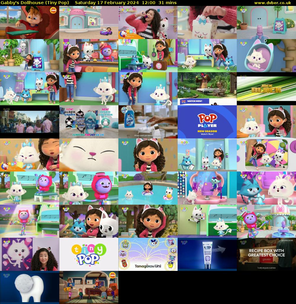 Gabby's Dollhouse (Tiny Pop) Saturday 17 February 2024 12:00 - 12:31