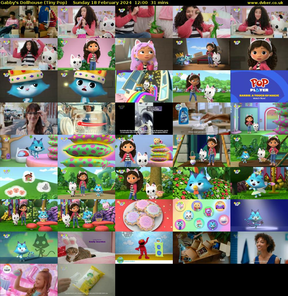 Gabby's Dollhouse (Tiny Pop) Sunday 18 February 2024 12:00 - 12:31