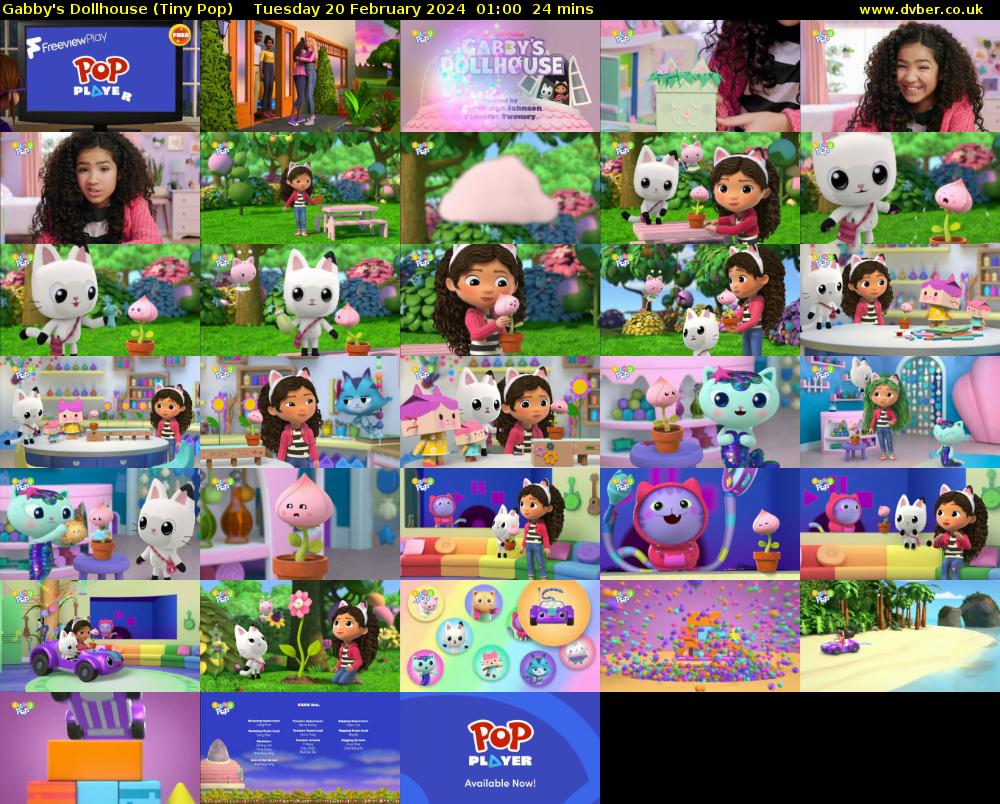 Gabby's Dollhouse (Tiny Pop) Tuesday 20 February 2024 01:00 - 01:24