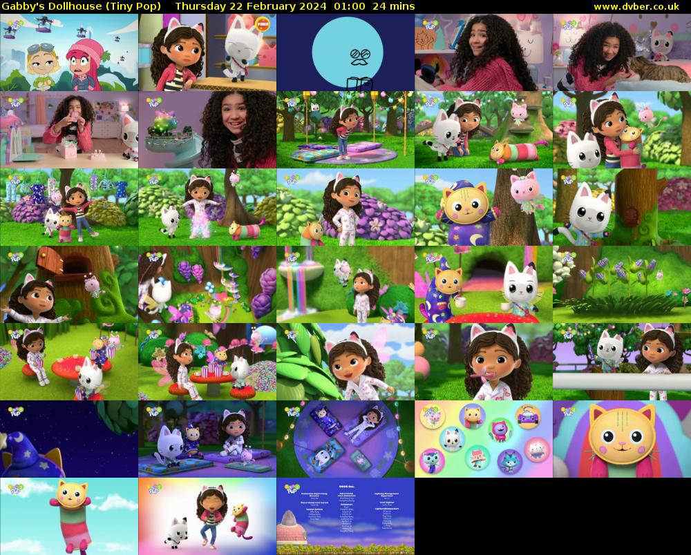 Gabby's Dollhouse (Tiny Pop) Thursday 22 February 2024 01:00 - 01:24