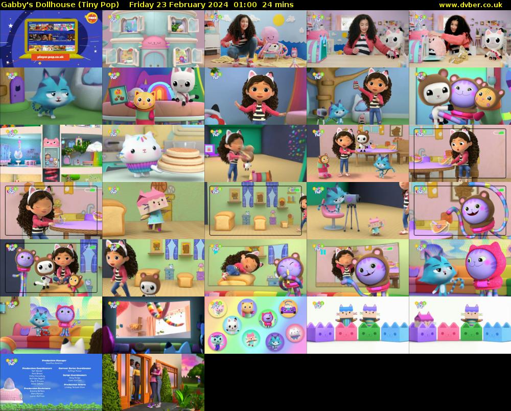 Gabby's Dollhouse (Tiny Pop) Friday 23 February 2024 01:00 - 01:24