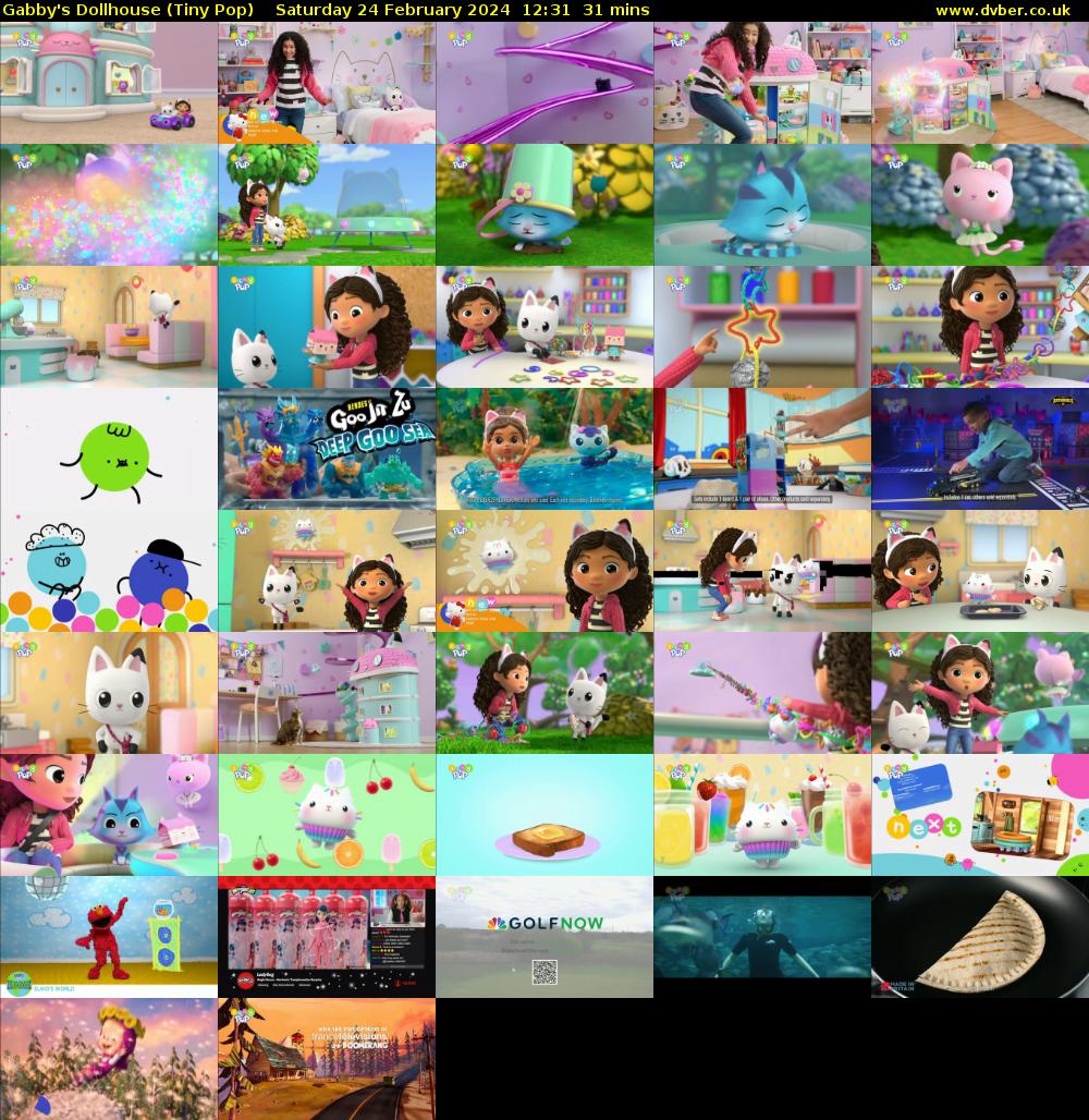 Gabby's Dollhouse (Tiny Pop) Saturday 24 February 2024 12:31 - 13:02