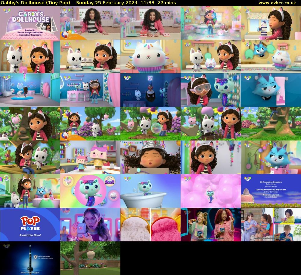 Gabby's Dollhouse (Tiny Pop) Sunday 25 February 2024 11:33 - 12:00