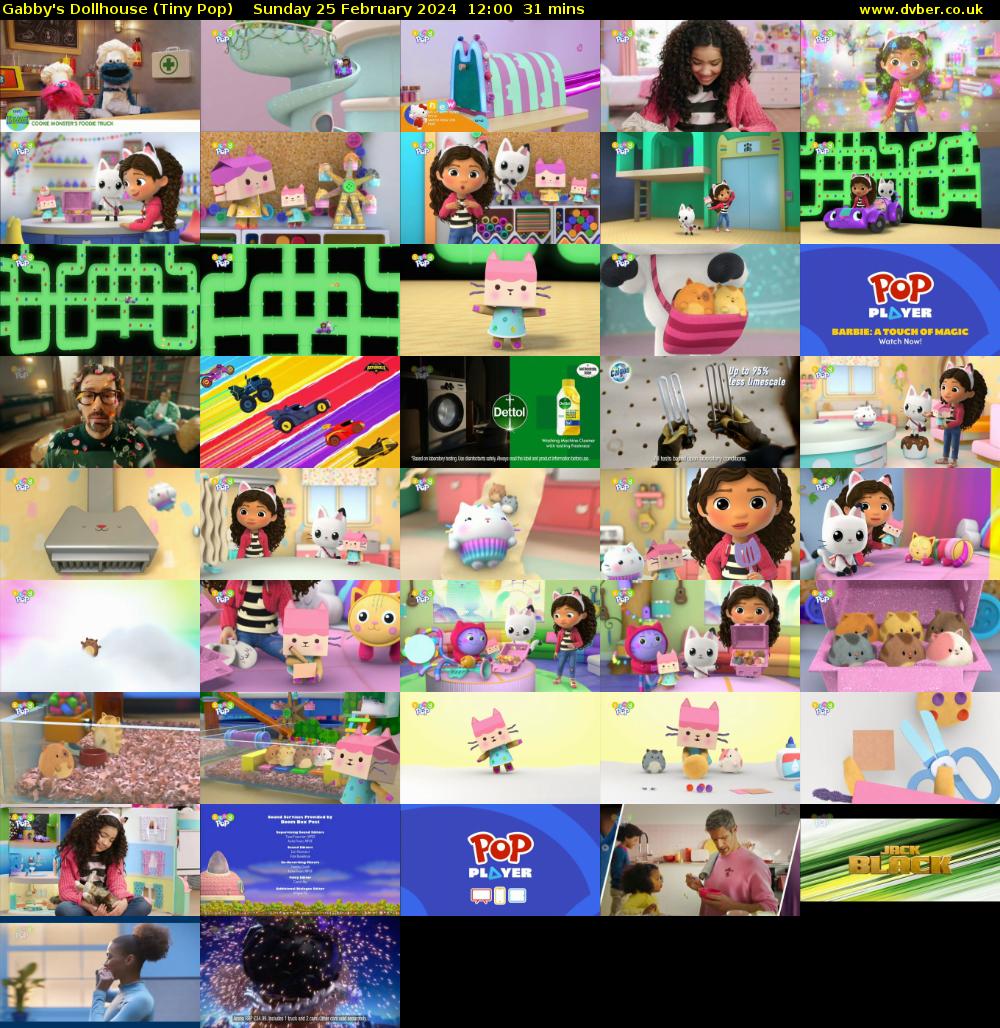 Gabby's Dollhouse (Tiny Pop) Sunday 25 February 2024 12:00 - 12:31