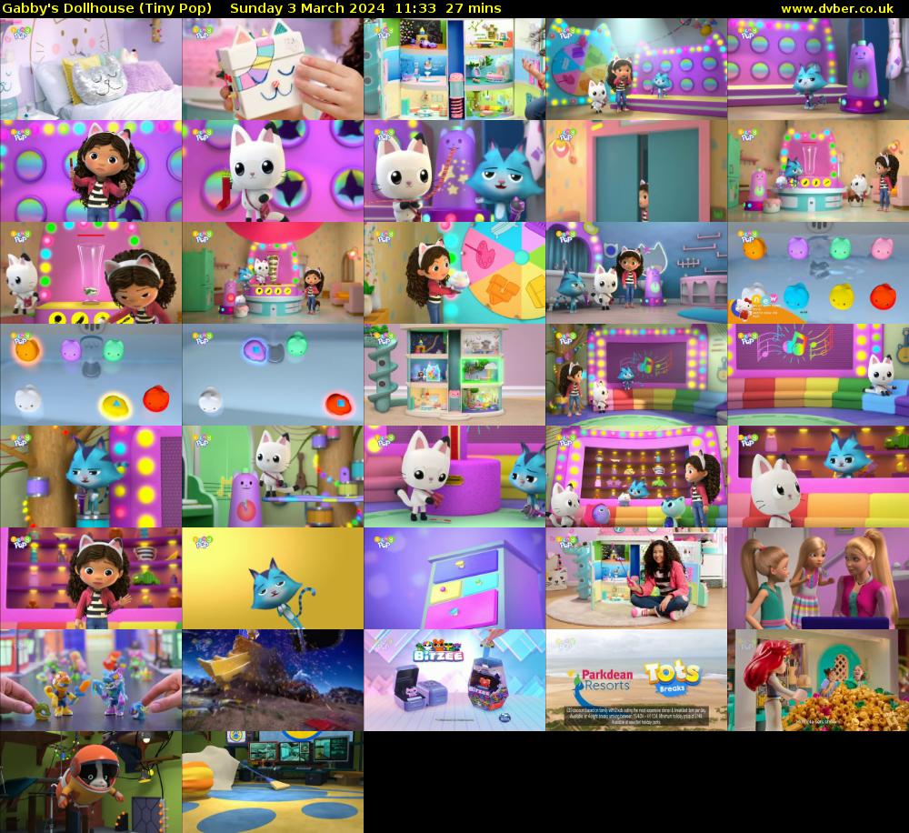 Gabby's Dollhouse (Tiny Pop) Sunday 3 March 2024 11:33 - 12:00