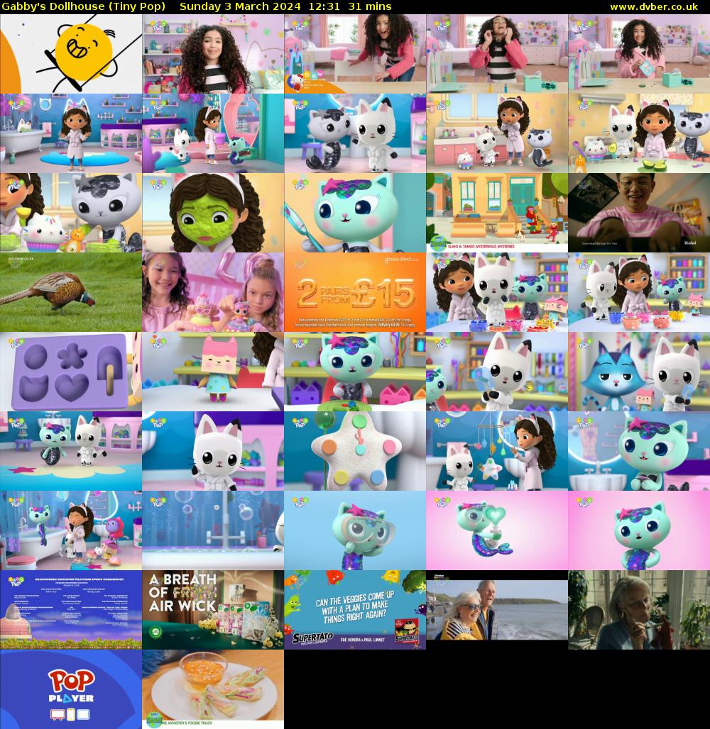 Gabby's Dollhouse (Tiny Pop) Sunday 3 March 2024 12:31 - 13:02