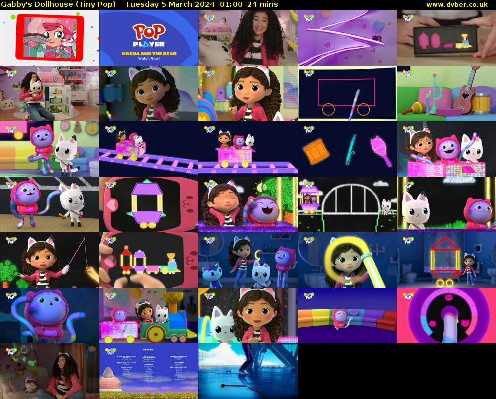 Gabby's Dollhouse (Tiny Pop) Tuesday 5 March 2024 01:00 - 01:24