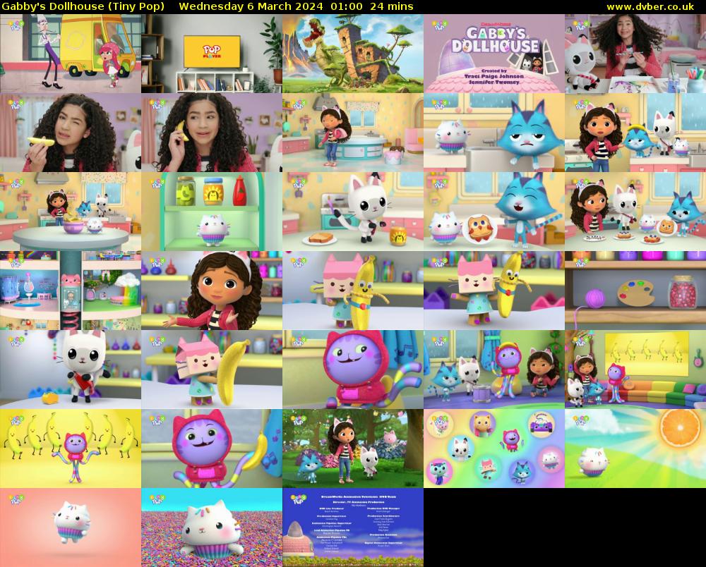 Gabby's Dollhouse (Tiny Pop) Wednesday 6 March 2024 01:00 - 01:24