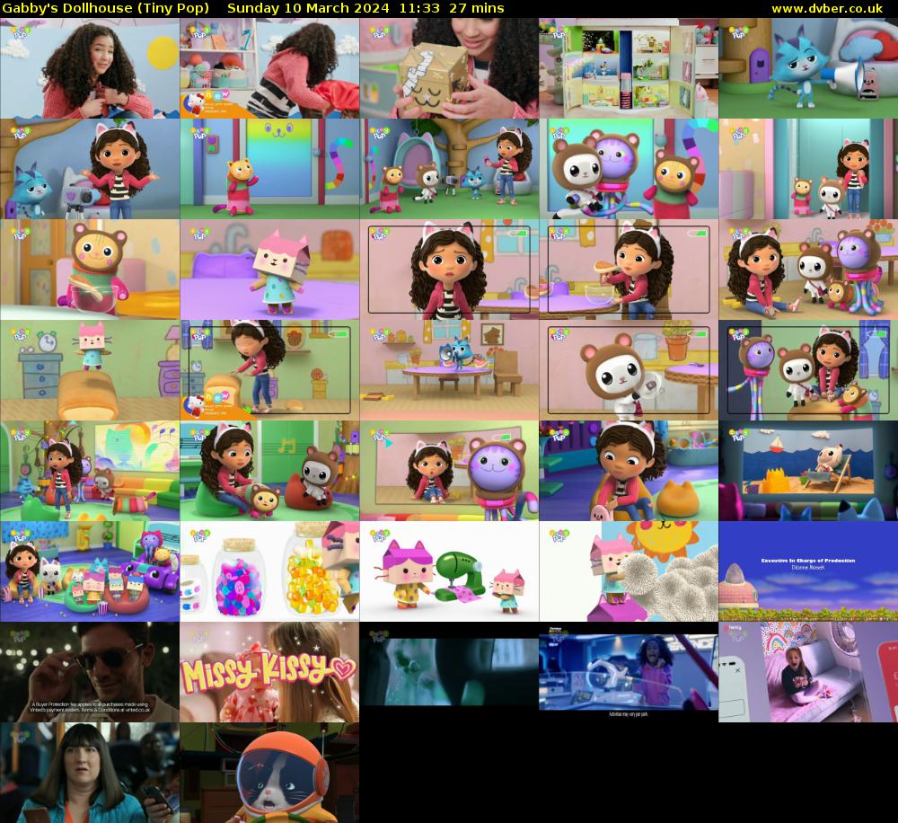 Gabby's Dollhouse (Tiny Pop) Sunday 10 March 2024 11:33 - 12:00