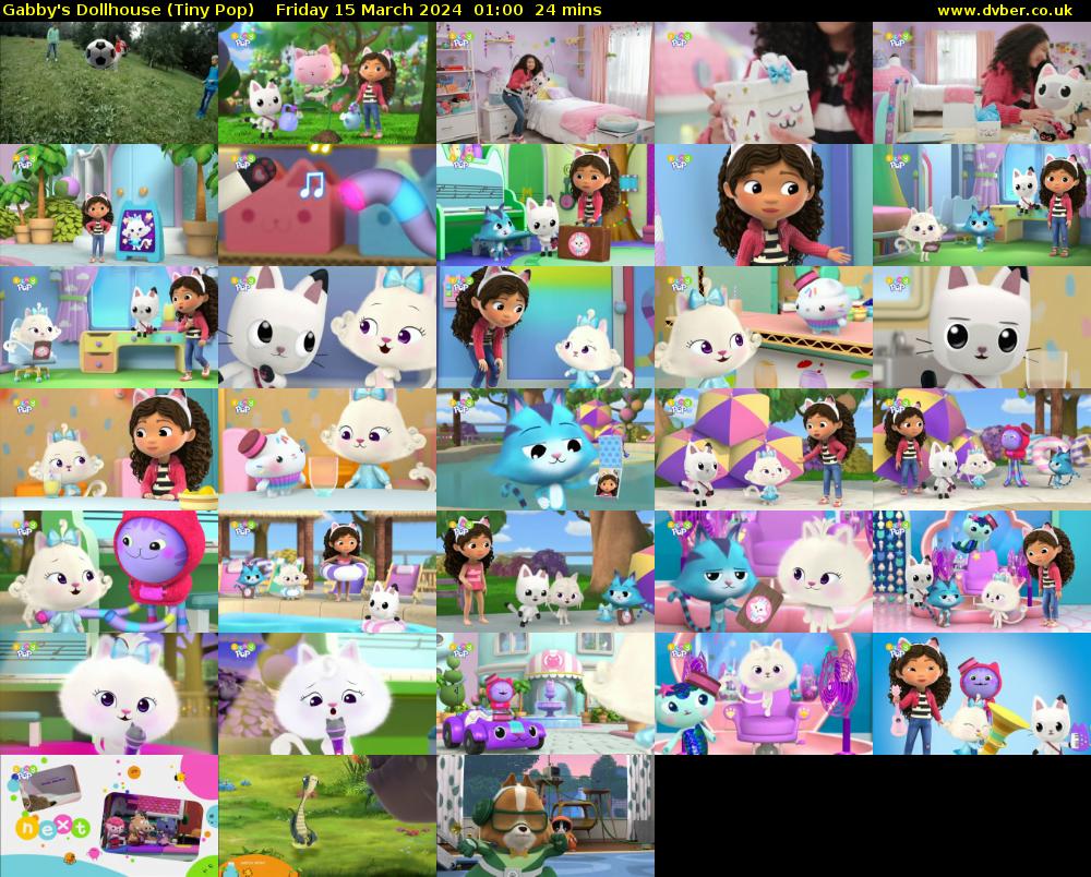 Gabby's Dollhouse (Tiny Pop) Friday 15 March 2024 01:00 - 01:24