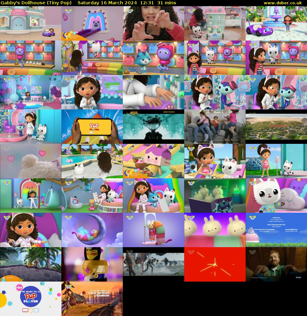 Gabby's Dollhouse (Tiny Pop) Saturday 16 March 2024 12:31 - 13:02