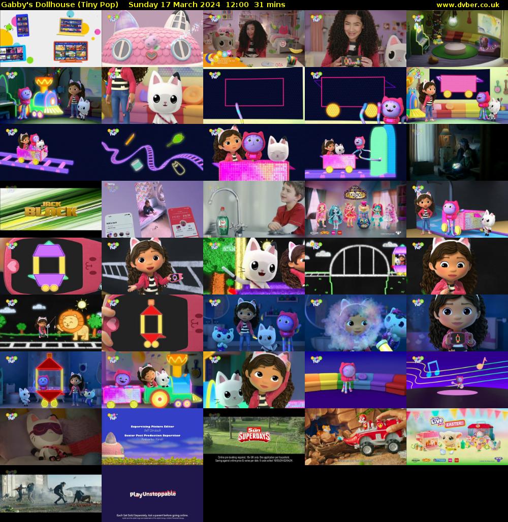 Gabby's Dollhouse (Tiny Pop) Sunday 17 March 2024 12:00 - 12:31