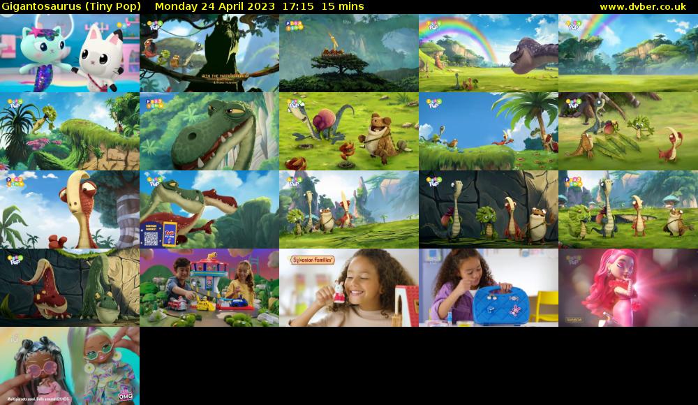 Gigantosaurus (Tiny Pop) Monday 24 April 2023 17:15 - 17:30