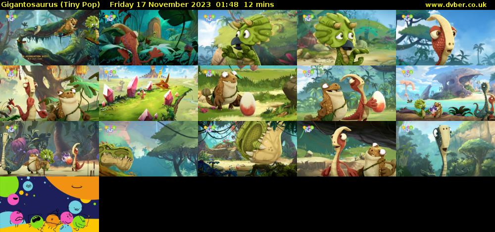 Gigantosaurus (Tiny Pop) Friday 17 November 2023 01:48 - 02:00