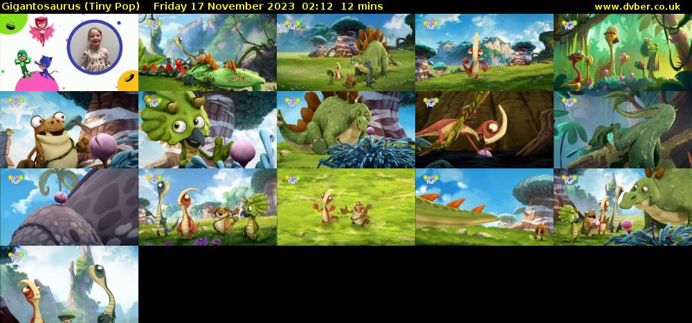 Gigantosaurus (Tiny Pop) Friday 17 November 2023 02:12 - 02:24